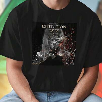 Clair Obscur Expedition 33 T shirt uomo moda casual estiva cotone leggero comfort must have  sconto esclusivo nuova collezione idea regalo imperdibile
