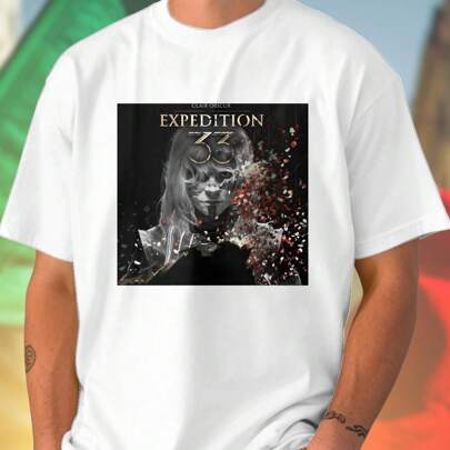 Clair Obscur Expedition 33 T shirt uomo moda casual estiva cotone leggero comfort must have  sconto esclusivo nuova collezione idea regalo imperdibile
