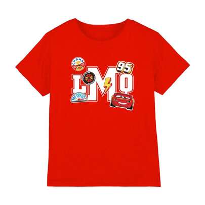 T-shirt per bambini/ragazzi di LMQ Lightning McQueen (Rossa)