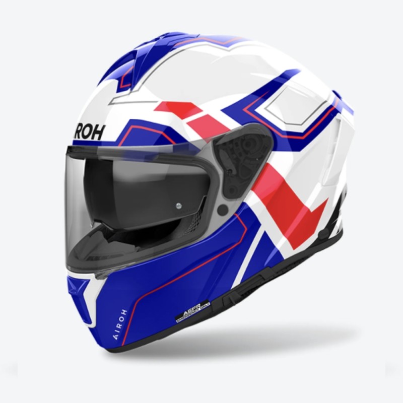 Casco Integrale Airoh Spark 2 Dart Blu Rosso Lucido XXL