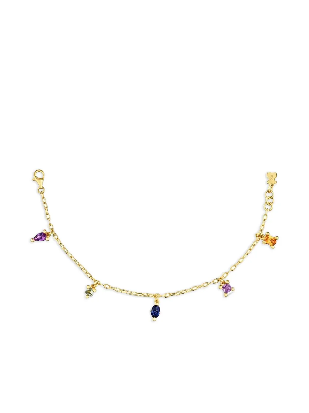 TOUS gemstone charm bracelet - Oro