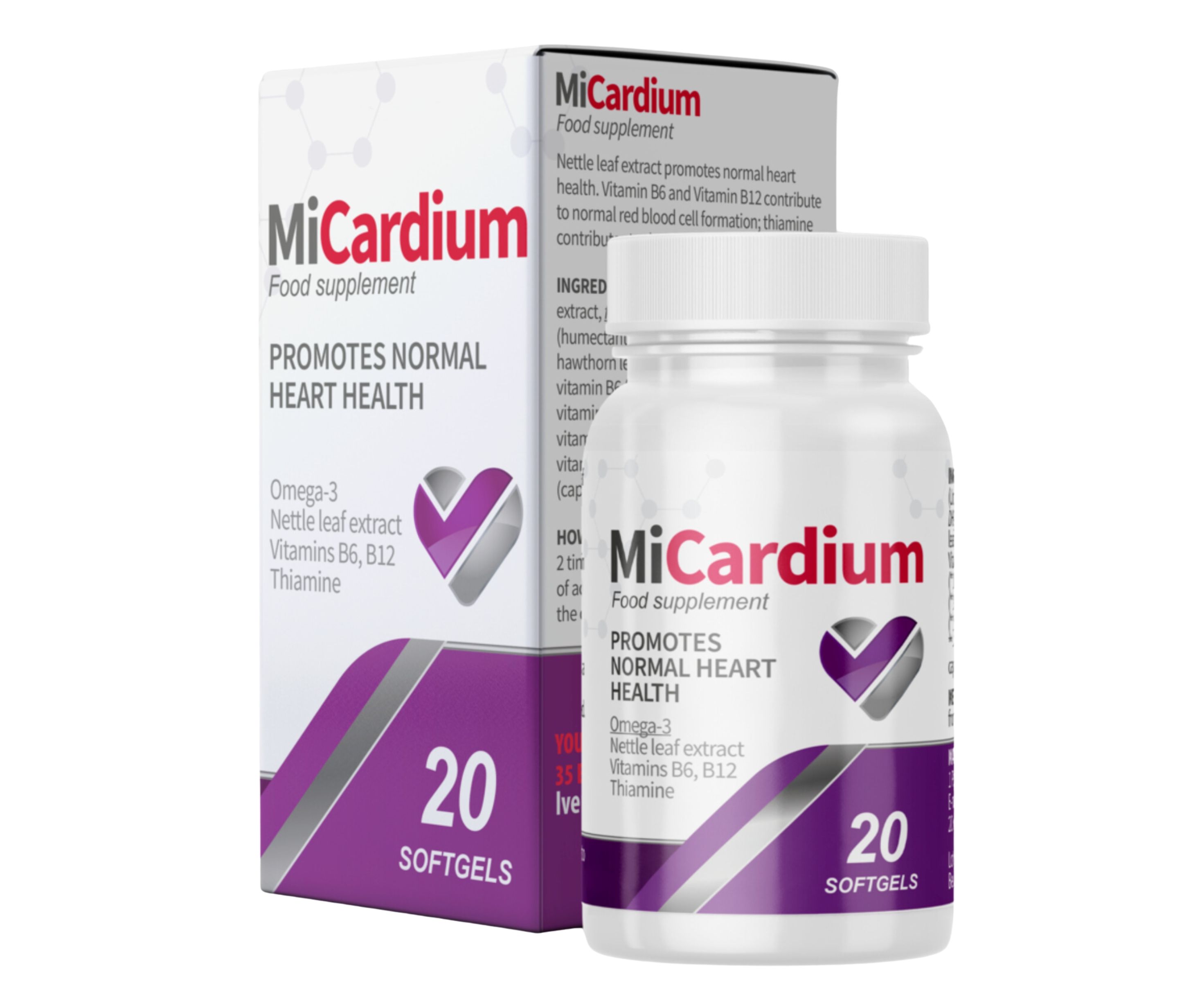 MiCardium integratore alimentare 20 pz Capsule