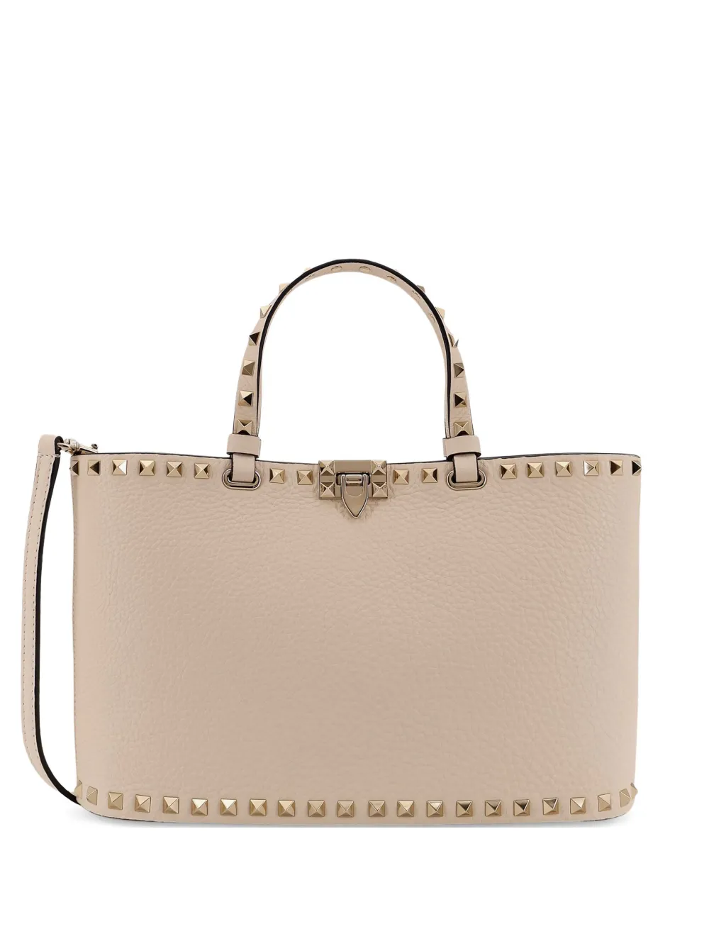Valentino Garavani small Rockstud tote bag - Toni neutri