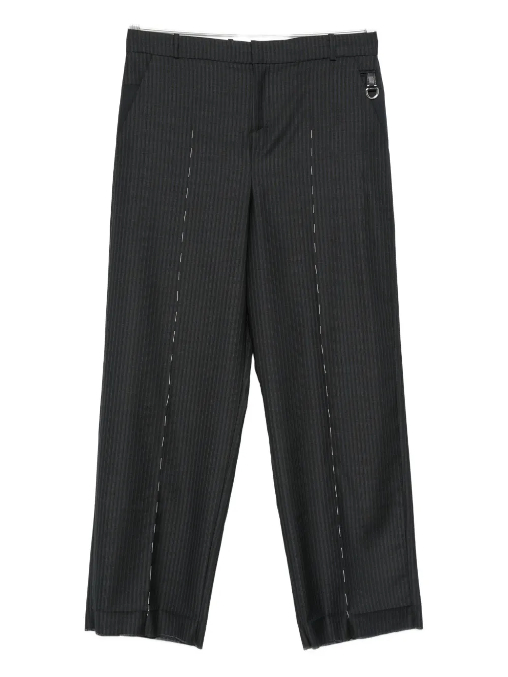 SONIA CARRASCO pinstripe seam-detail trousers - Grigio