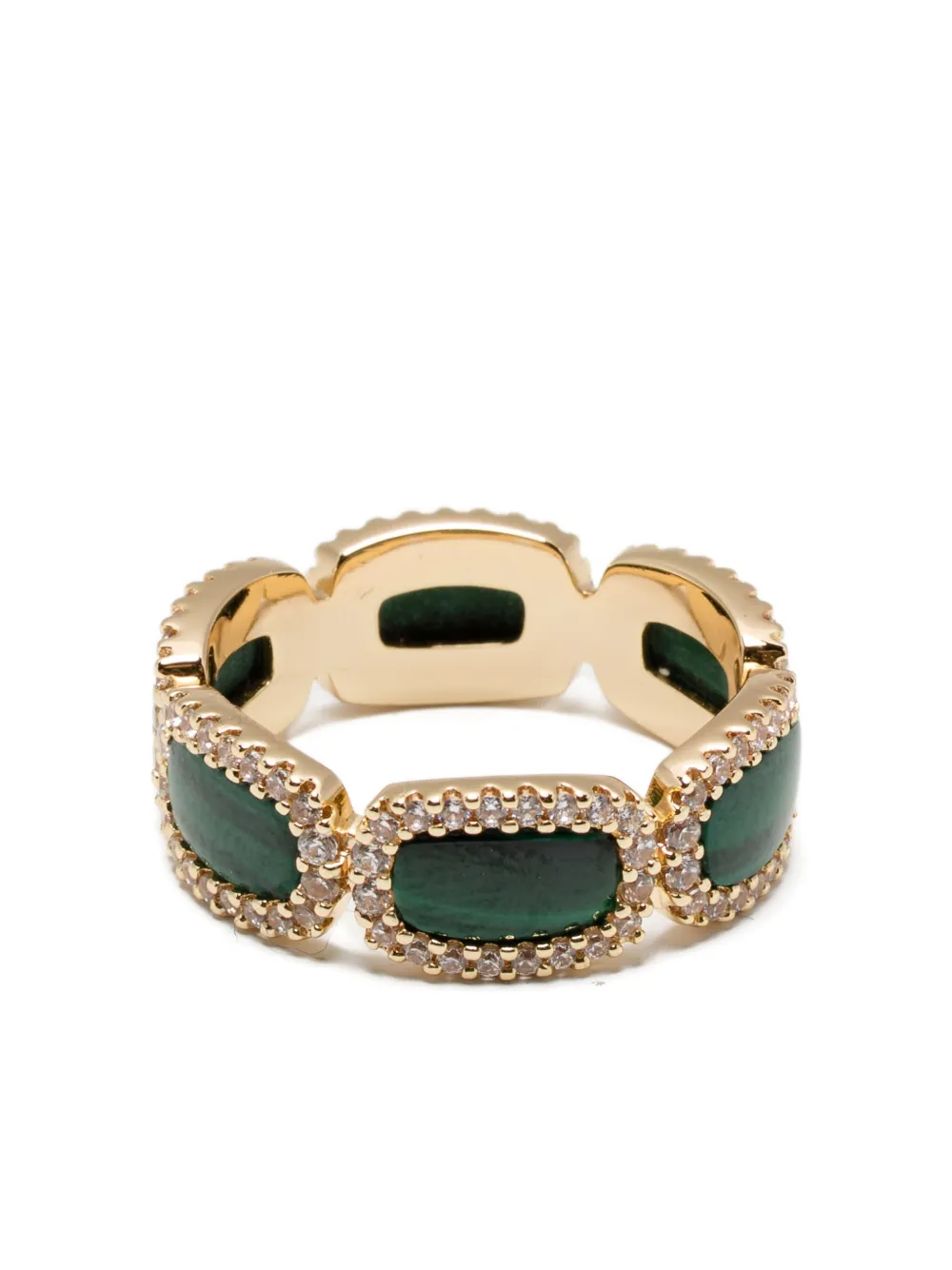 APM Monaco Anello con malachite - Oro
