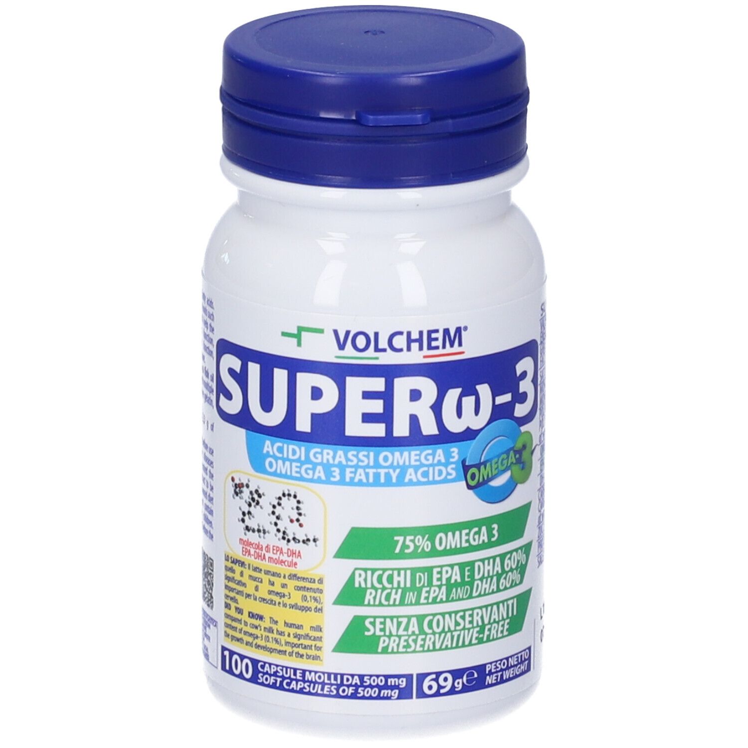 VOLCHEM Super Omega-3 Omega 3 In Capsule 500 g