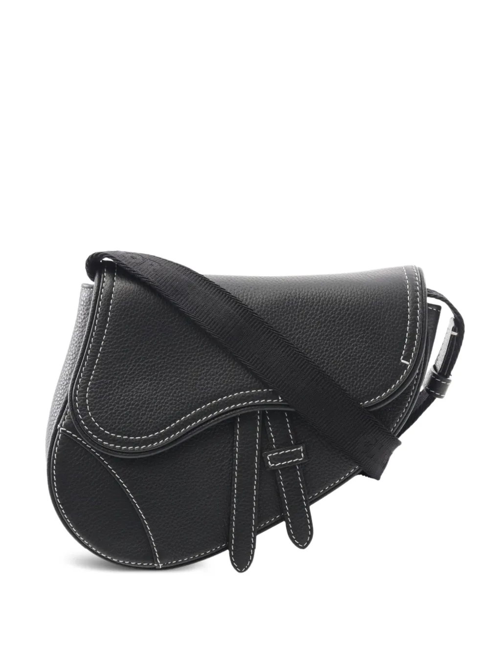 Christian Dior Pre-Owned 2010s Saddle leather shoulder bag - Nero