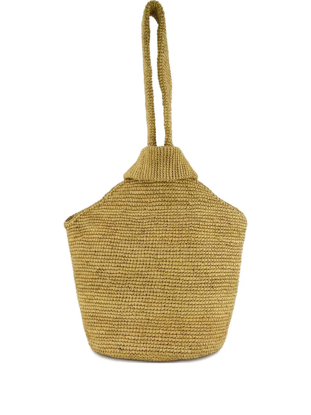 Sensi Studio straw pull-through shoulder bag - Toni neutri