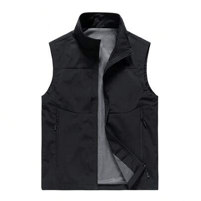Giacca Estiva Sans Manches Mince Ã Usage Tactique, Veste Sans Manches Utilitaire Pour Homme, Gilet De Reporter