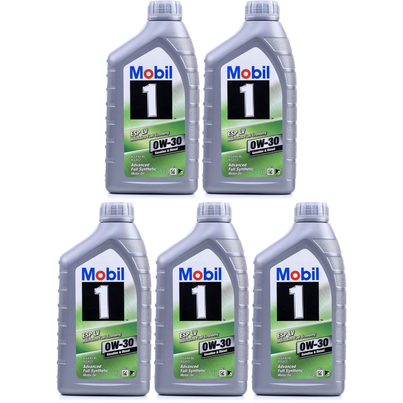 5x Mobil 1 ESP 0W-30 olio motore sintetico