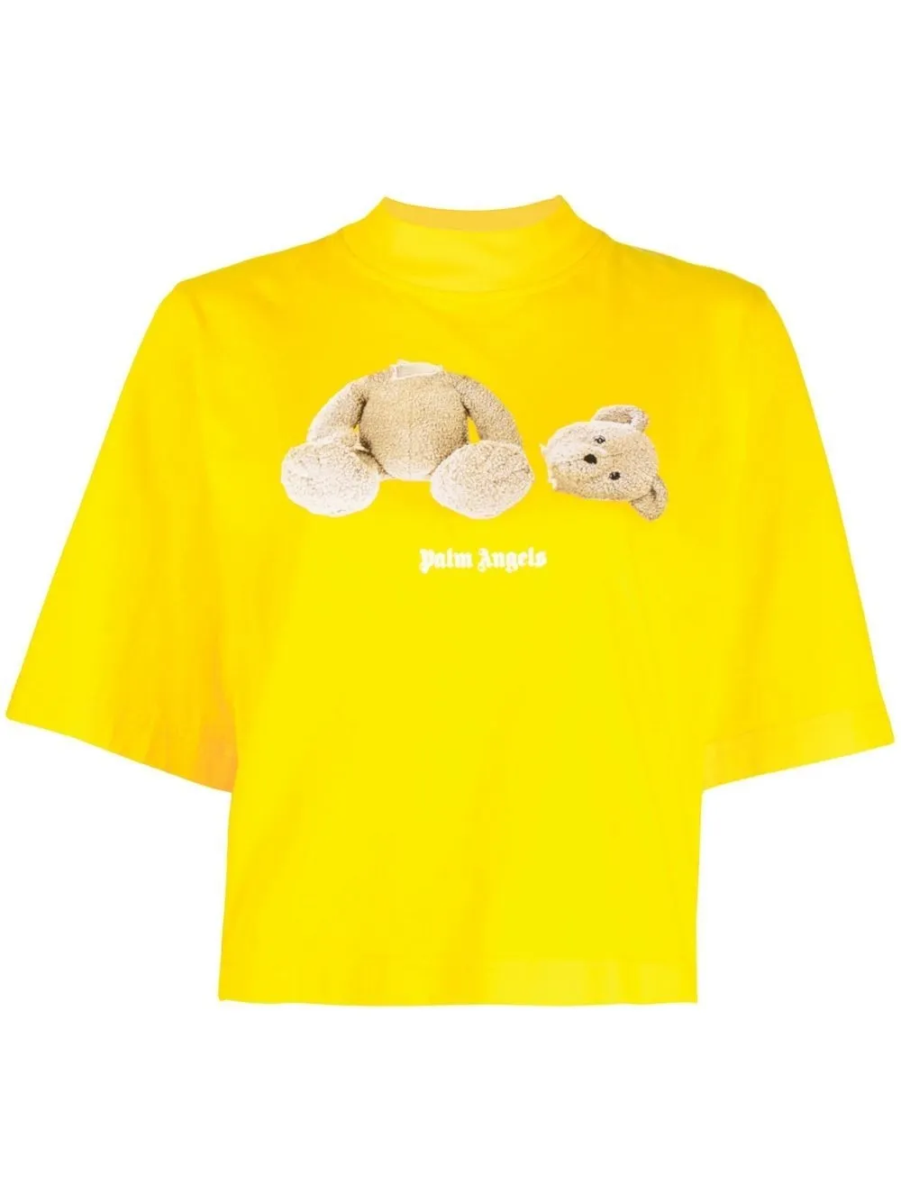 Palm Angels T-shirt con stampa - Giallo