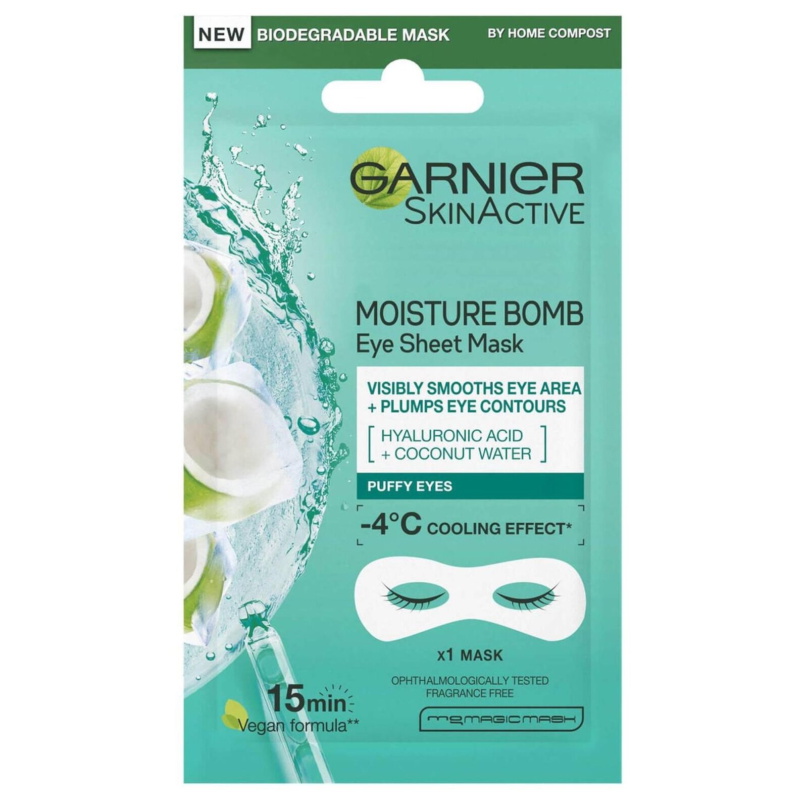 GARNIER SKINACTIVE HYDRA BOMB MASCHERA OCCHI IN TESSUTO ANTI RUGHE