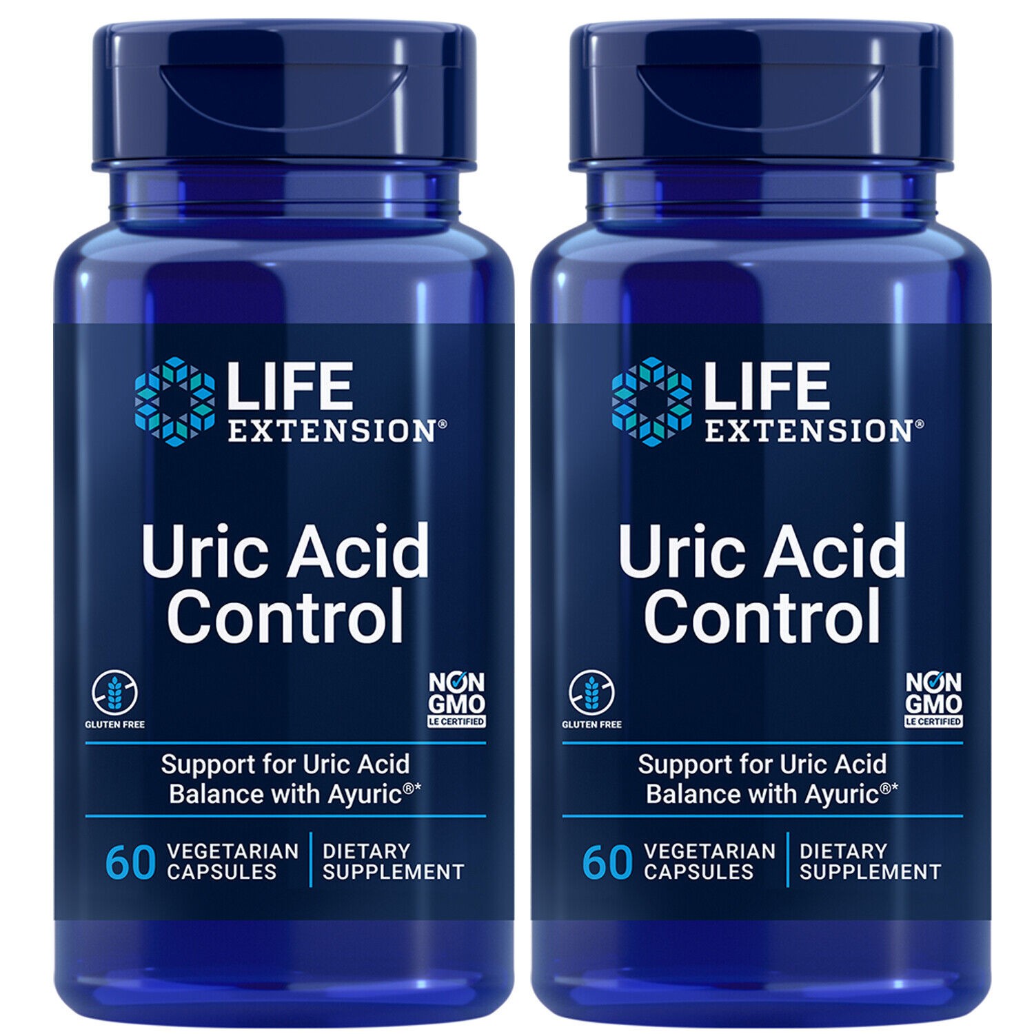 Life Extension Urico Acido Controllo 2X60Caps Ayuric 500mg Terminalia Bellerica