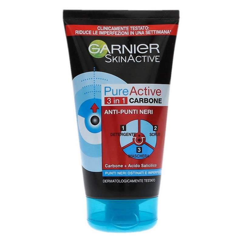 ANTI PUNTI NERI GARNIER PUREACTIVE 3 IN 1 CARBONE