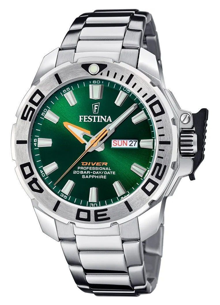 Festina Diver Quartz Diver&#39;s F20665-2 Orologio da uomo 200M