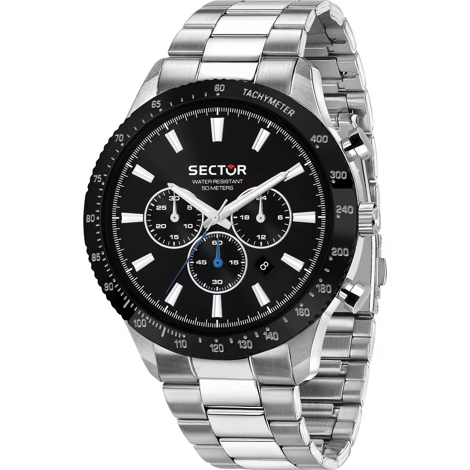 Orologio Sector 270 R3273778006 Watch Acciaio Cronografo nero Uomo 45 mm