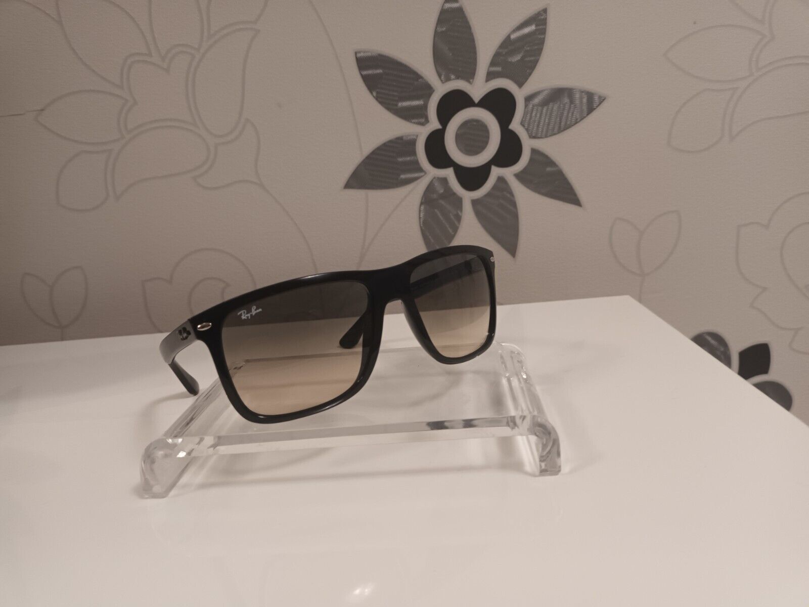 RAY BAN RB 4547 BOYFRIEND TWO 601/32 60-18 NERO BLACK LENTE GRIGIO SFUMATO