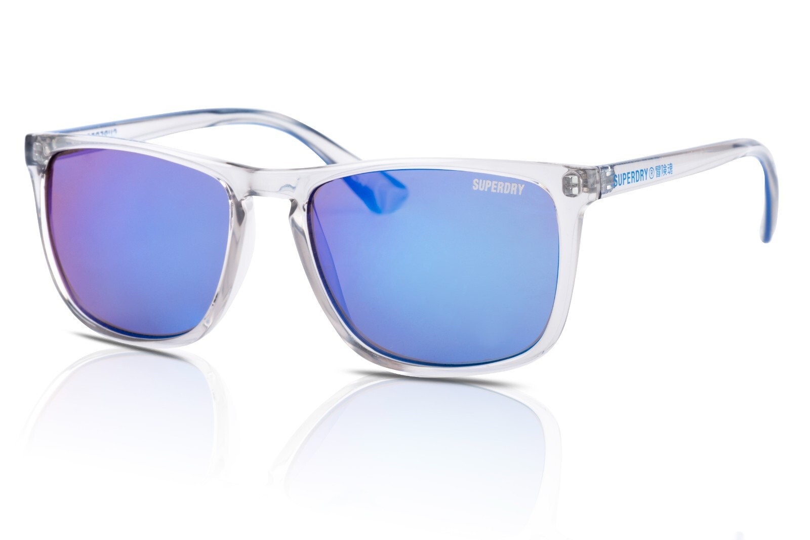 Superdry Shockwave Sole 153 Cristallo Trasparente/Blu Specchio Ufficiale