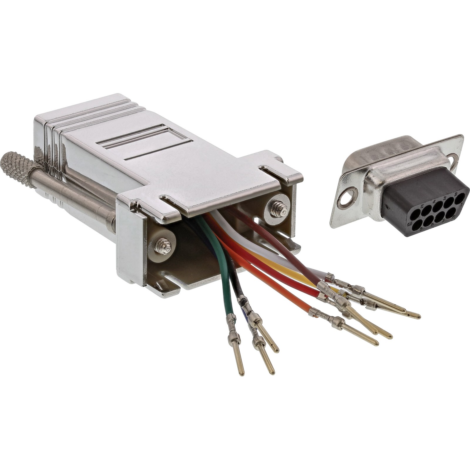 ITS Adattatore modulare telefonico RS232 Sub-D 9pin m. a RJ45 f.