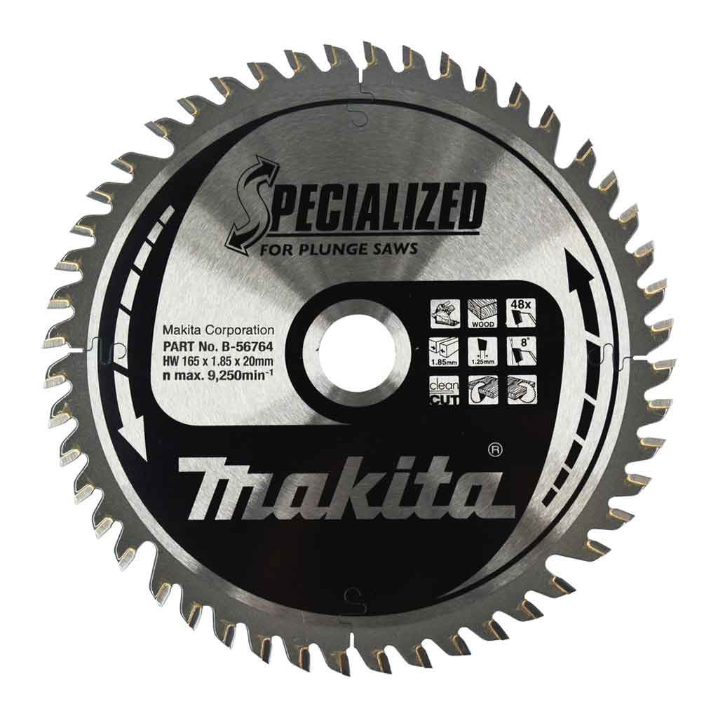 Makita B-56764 Lama Specialized T.C.T. 165x20mm 48T per Legno