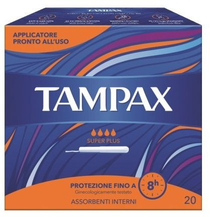40036 TAMPAX ASSORBENTI INTERNI SUPER PLUS 20 PEZZI