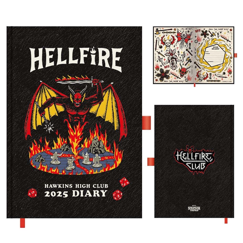PYRAMID Stranger Things a5 Diary 2025