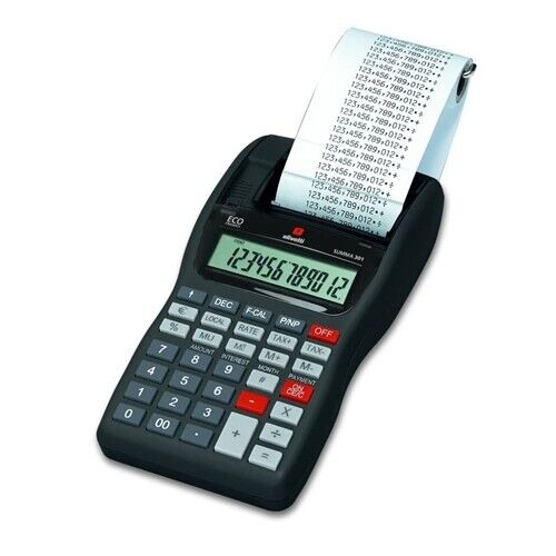 Kit Calcolatrice Scrivente Olivetti Summa 301 con Alimentatore