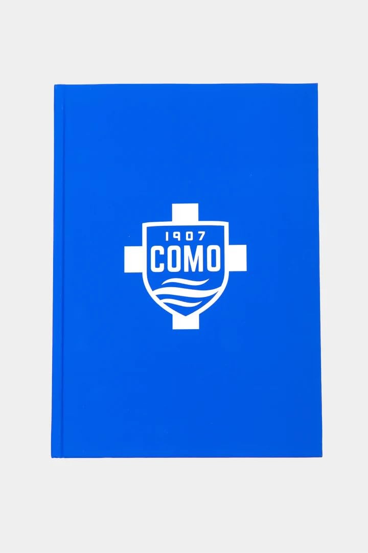 COMO 1907 - Notebook ufficiale - Colore blu royal con stampa bianca- Con (l8h)