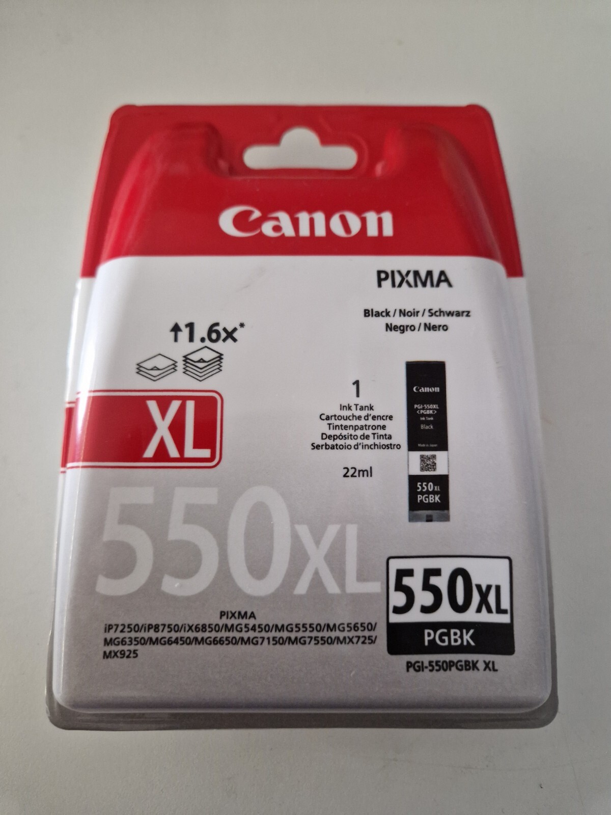 Canon PGI-550PGBK XL Cartuccia d'Inchiostro Nera