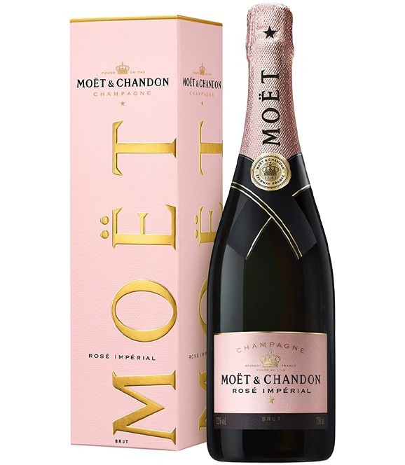 MOET & CHANDON CHAMPAGNE ROSE' IMPERIAL CL.75 CON ASTUCCIO