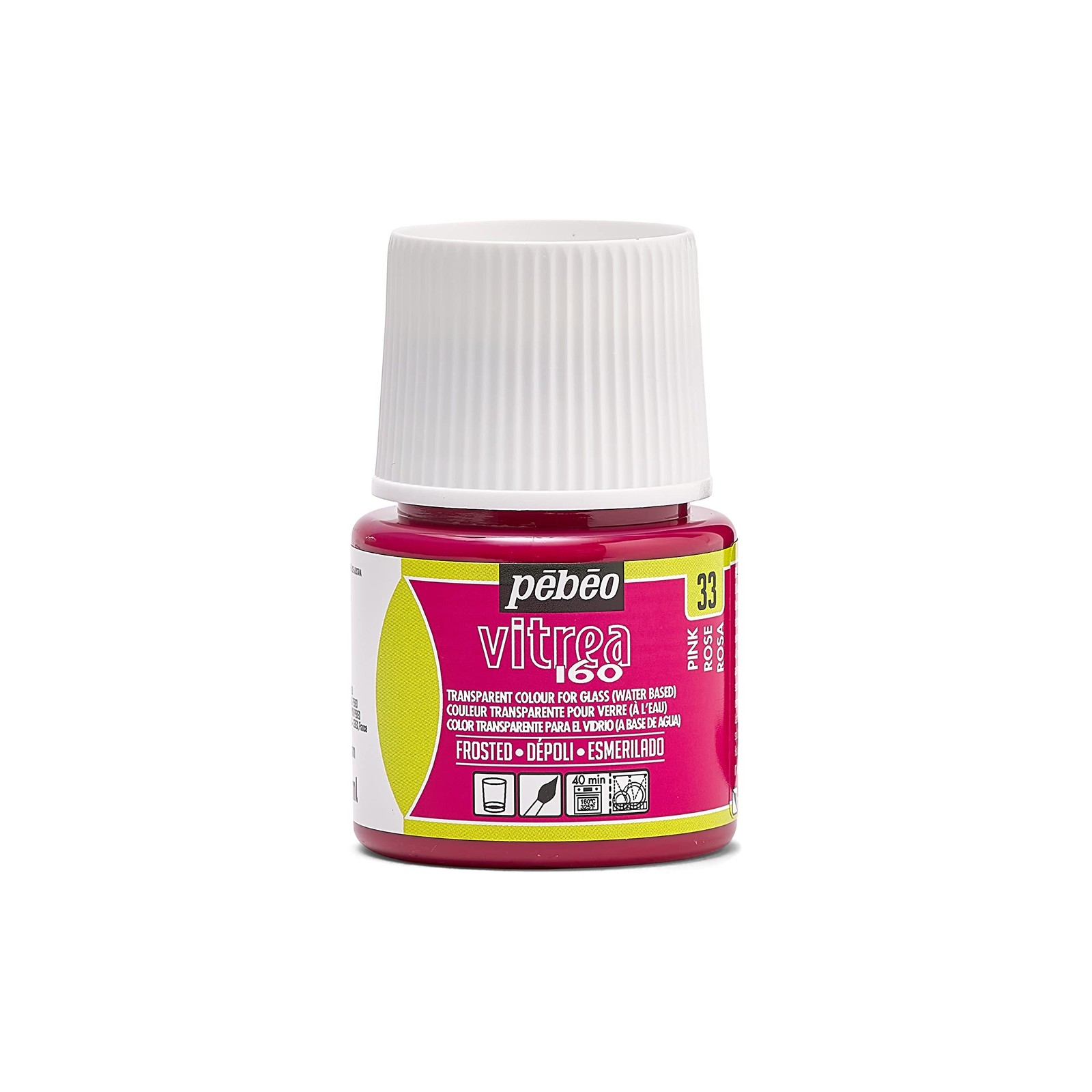 PEBEO Pébéo-Vitrea 160 Tenda, Rosa, 45 Milliliters, unità Jl8f