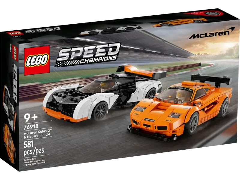LEGO 76918 SPEED CHAMPIONS - McLaren Solus GT & McLaren F1 LM