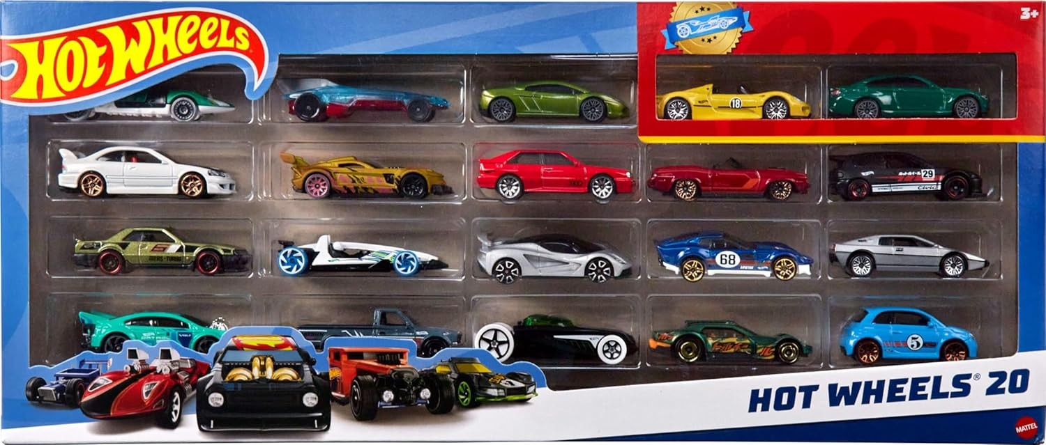 HOT WHEELS Pacco Regalo Di 20 Auto Assortite