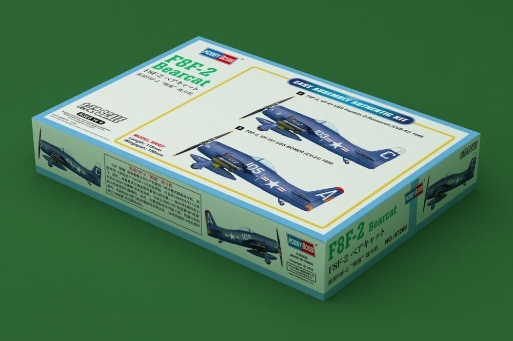 HOBBY BOSS 87269 MODELLO F8F-2 BEARCAT 1/72