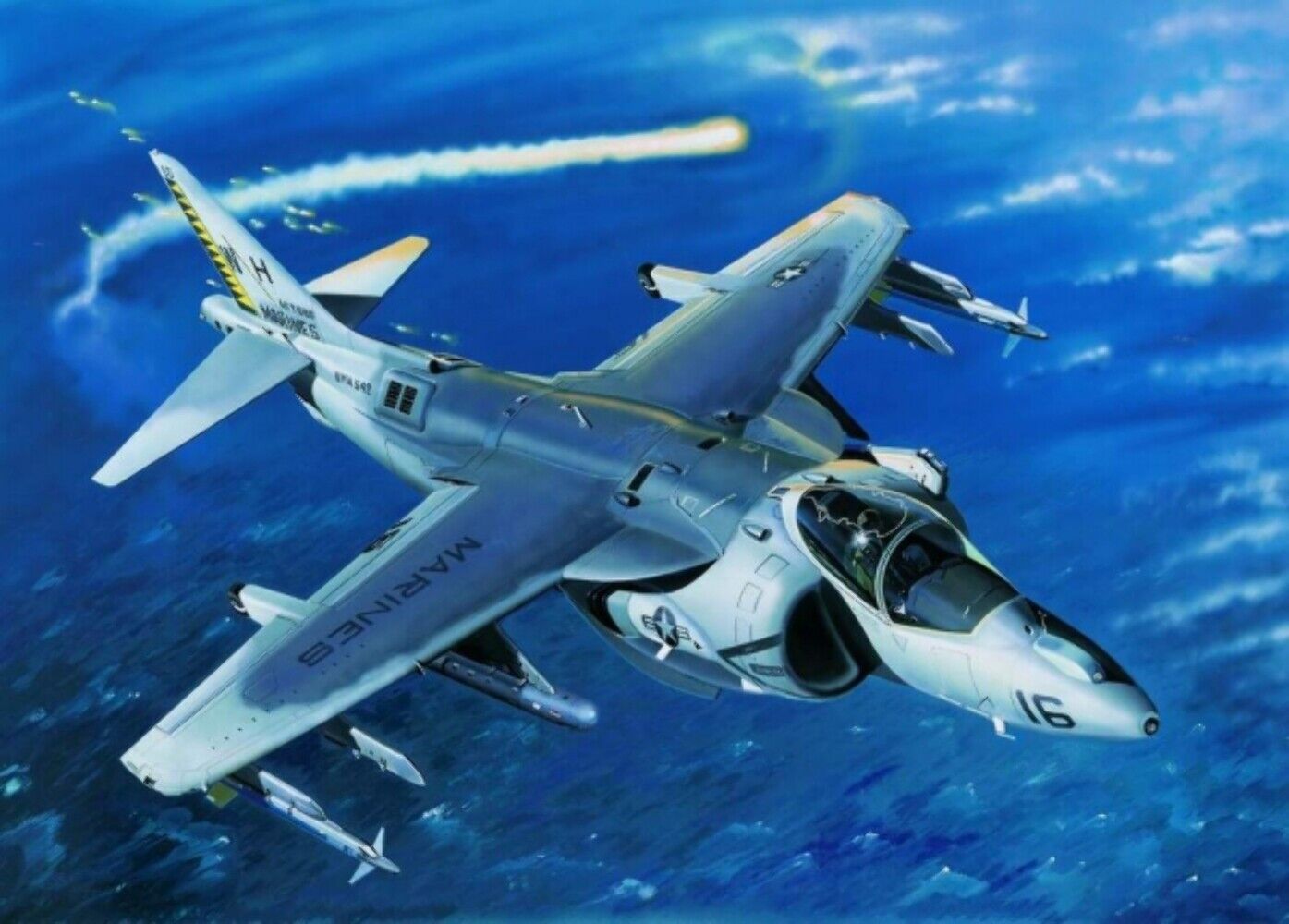 Trumpeter 02285 1/32 AV-8B NIGHT ATTACK HARRIER II Kit di modellismo