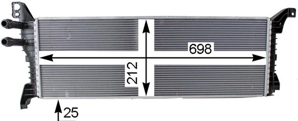 MAHLE CIR 9 000P Radiatore bassa temperatura, Intercooler per VW