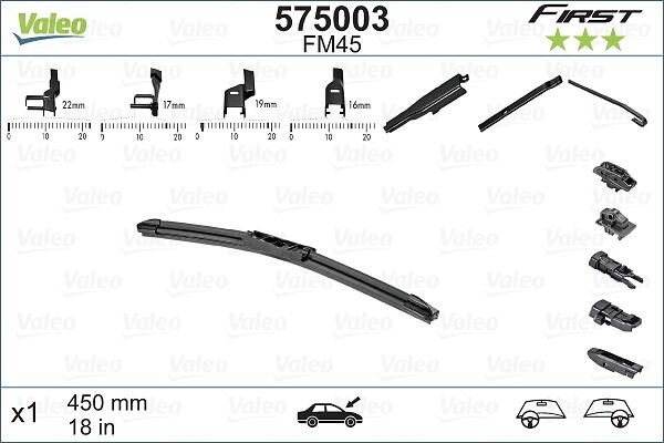 575003 Spazzola tergi Valeo