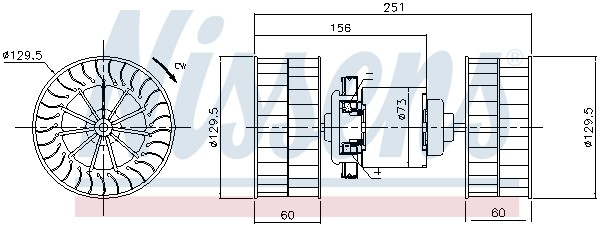 NISSENS 87190 Ventilatore abitacolo per MAN,RENAULT TRUCKS,VOLVO