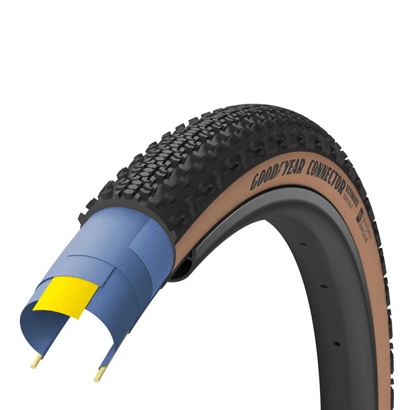 copertone gravel connector ultimate 700x35 dynamic silica4 tubeless complete ner