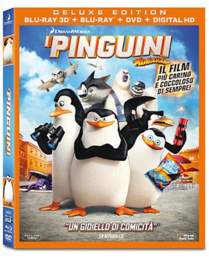 Blu Ray I PINGUINI DI MADAGASCAR (3D) (Blu-Ray 3D+Blu-Ray+Dvd) ....NUOVO