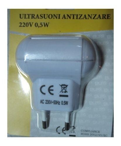 ANTIZANZARE SCACCIA ANTI ZANZARE ZANZARA ZANZARIERA A ULTRASUONI ELETTRONICO