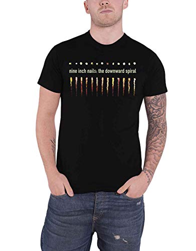 Nine Inch Nails Downward Spiral Uomo T-Shirt Nero L 100% Cotone Regular