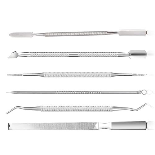 Set Di 6 Pezzi Pedicure Strumenti, Stainless Steel Ingrown Toenail Removal Kit, Nail Lifter