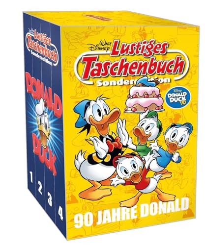 Lustiges Taschenbuch 90 Jahre Donald (4 Bände Im Schuber): Lustiges Taschenbuch Sonderedition
