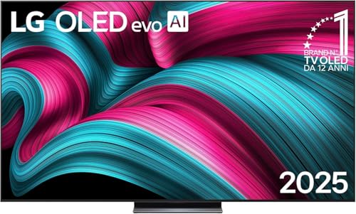 Lg Oled Evo Ai C5 Tv 83 Pollici, Smart Tv 4K, Processore Α9 Gen8, Brightness Booster, Webos Con Ai, Dolby Vision E Atmos, Gaming Con Vrr E Gsync 4K@14