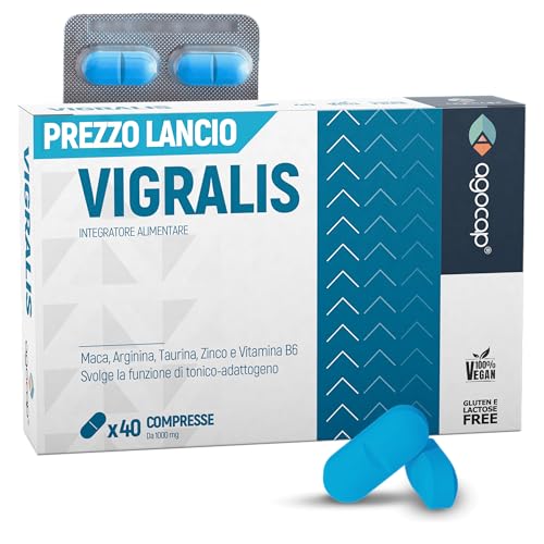 Vigralis, Vasodilatatore Forte - Testosterone Uomo Con Maca, Arginina, Taurina, Zinco E Vitamina B6. Vigralis Uomo Effetto Immediato, Booster Stimolan