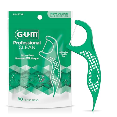 Sunstar Gum Eez-Thru Flossers Extra Strong Floss (Mint)(893) Count: 90 By Gum