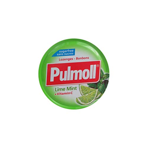 Pulmoll Mint Lime + Sugar Free Vitamin C 45Gr