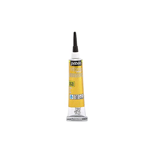Pebeo - Vitrea 160 - Colore Ad Acqua Per Vetro, Porcellana, Metallo, Ceramica - Tubo Da 20 Ml, Oro