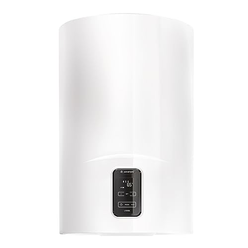 Ariston Lydos Dune Plus - Scaldabagno Elettrico 100 Litri Verticale ‎45X47X89 Cm, Boiler Elettrico Funzione Eco Evo, Water Plus, Indicatore Docce Disp